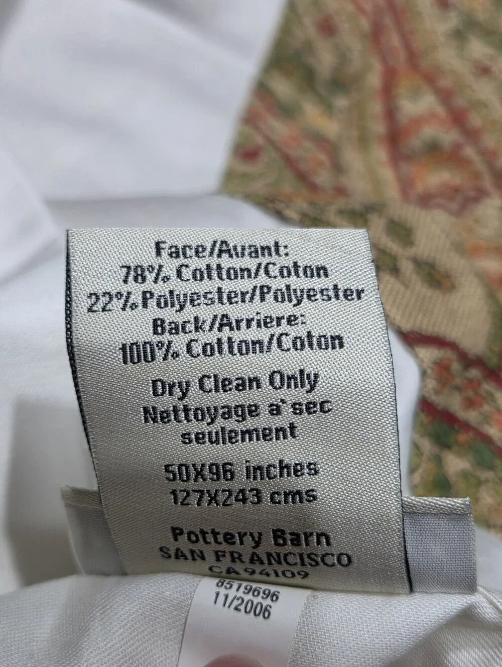 Pottery Barn Rich Earthy Paisley Tapestry Heavy Lined Curtains 2 Panels